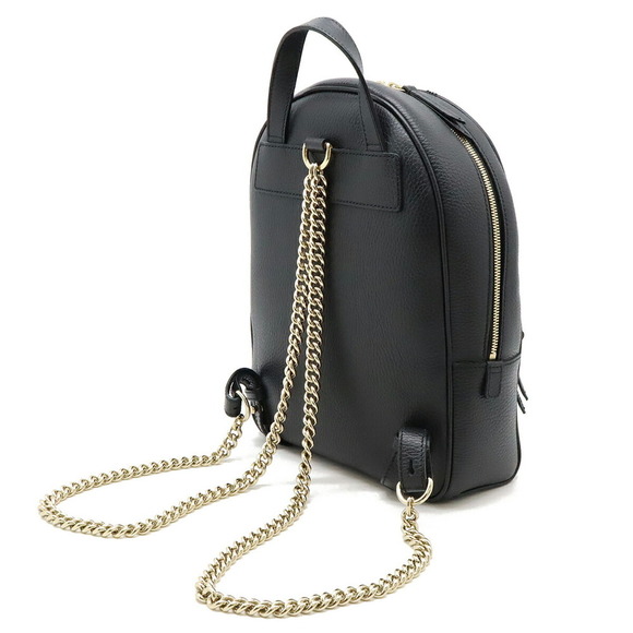 GUCCI Black Leather Backpack - Picture 3 of 8